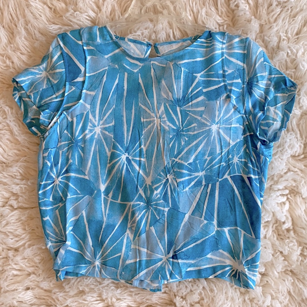 EUC open back crop top
